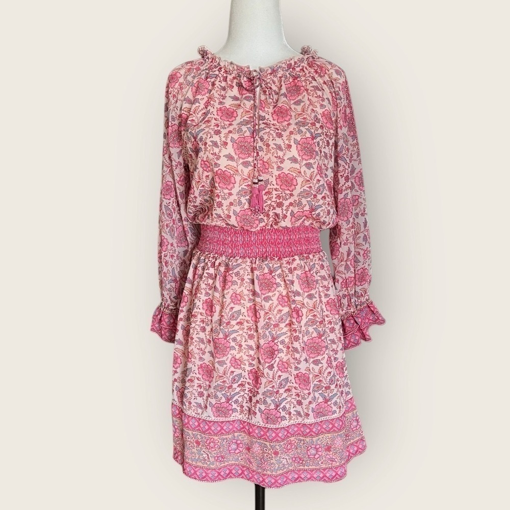 Anthropologie | Love the Label Boho Mini Dress Lined Size XS